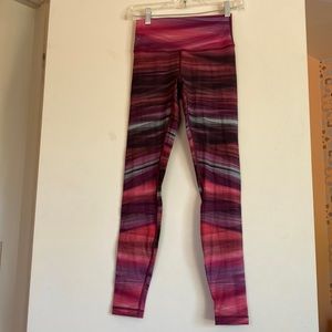 Lululemon Wunder Under Nulux Engineered Print Hi Rise Full Length Size 6